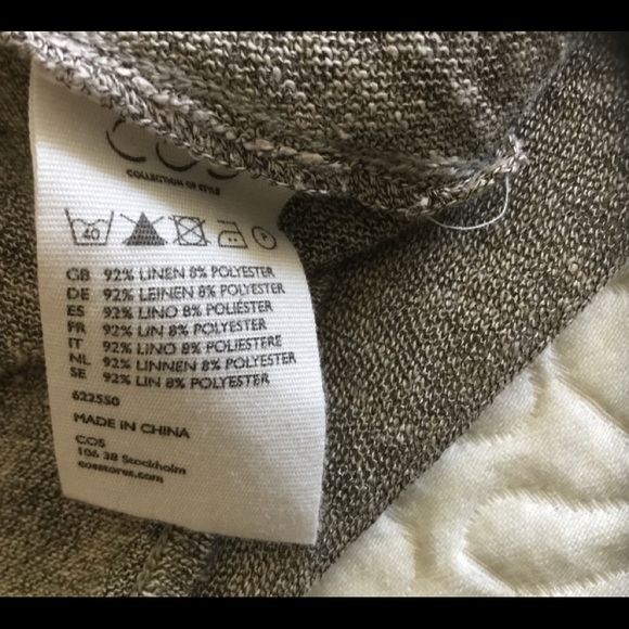 COS OVERSIZED LINEN DRAPED SWEATER SIZE XS/S . - Picture 6 of 6